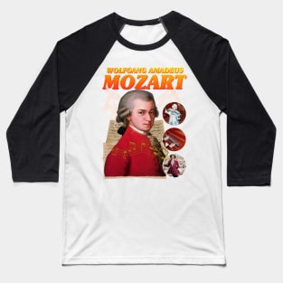 MOZART RAP TEE Wolfgang Amadeus Mozart Cool Vintage Retro 90's Graphic Classical Composer Band T-Shirt Baseball T-Shirt